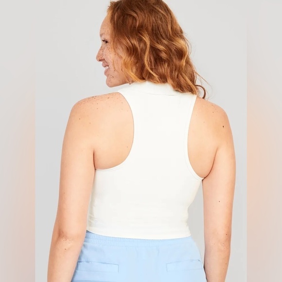 NWT! Magnolia Fitted PowerSoft Sleeveless Cropped Polo - XXL TALL & LARGE TALL 🤎 - Picture 3 of 7